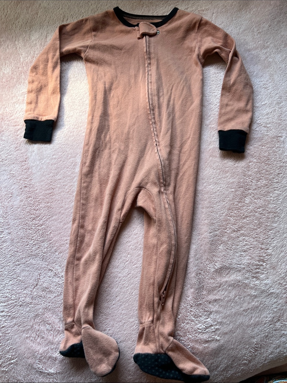 Kids Long Sleeve One-Piece Footed Pajamas